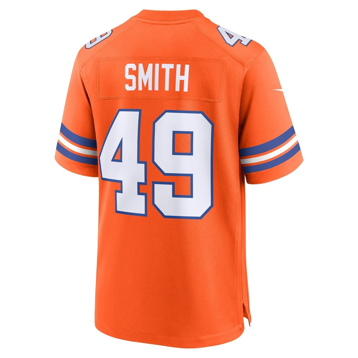 Dennis Smith Denver Broncos Nike Mile High Collection 1977 Throwback Retired   Game Jersey - Orange