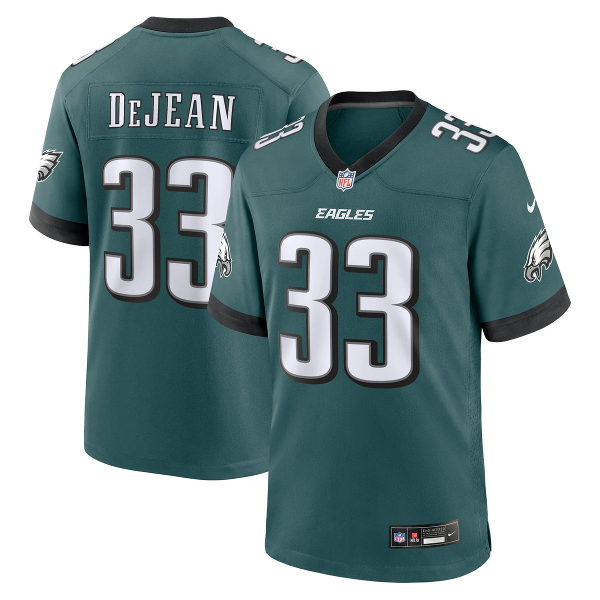 Men's Nike Cooper DeJean Green Philadelphia Eagles Game Jersey
