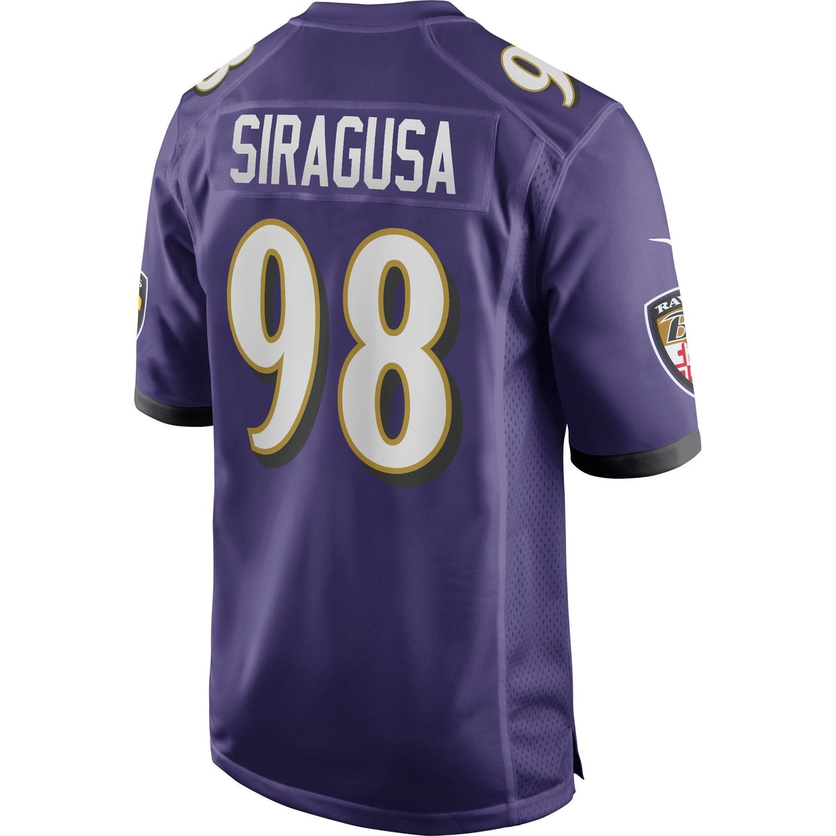 Tony Siragusa Baltimore Ravens Nike Game Retired   Jersey - Purple
