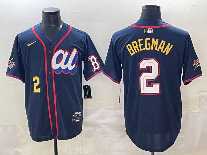 Men's American League Alex Bregman #2 Navy 2025 All-Star Edition Limited Player Jersey