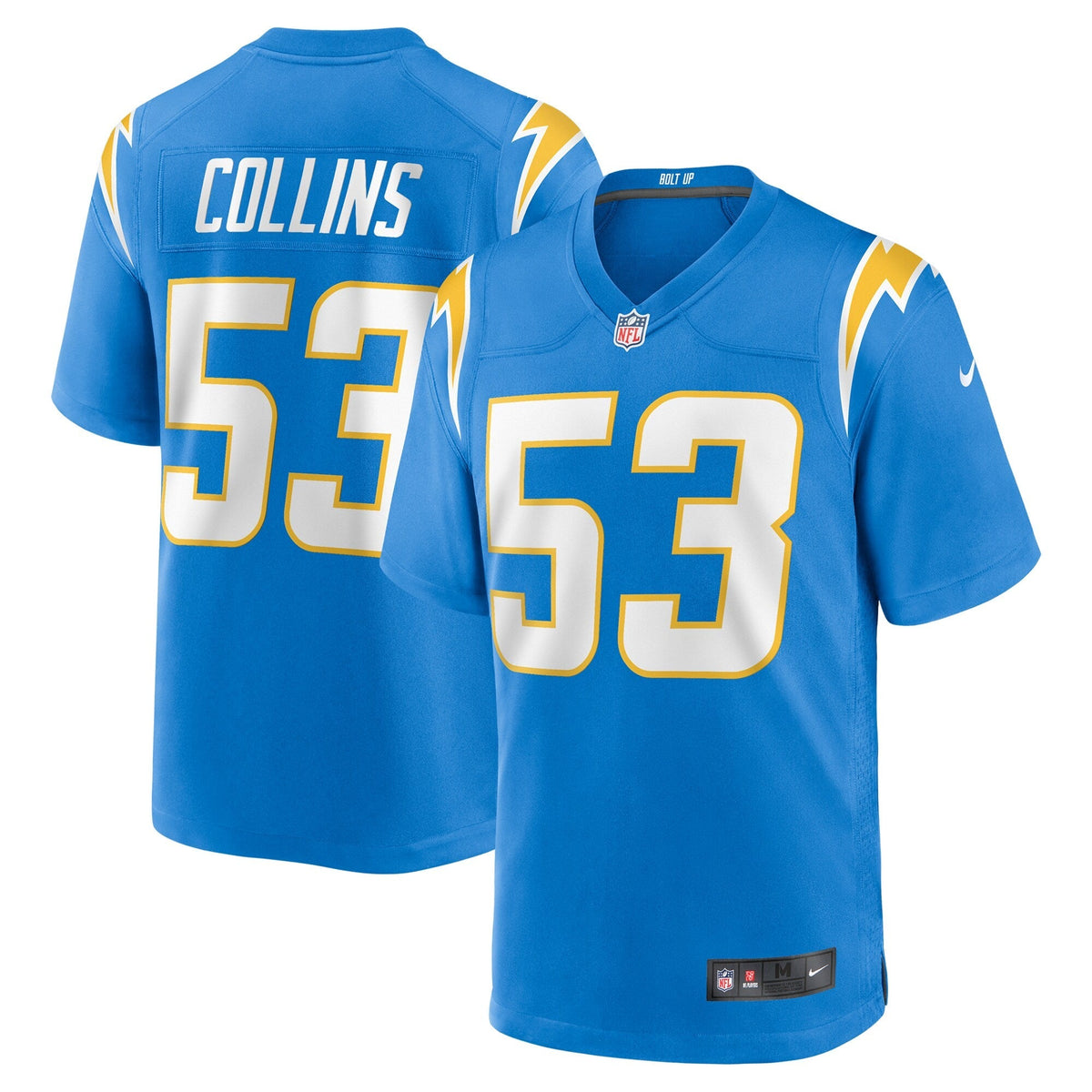 Chris Collins Los Angeles Chargers Nike Team Game Jersey -  Powder Blue