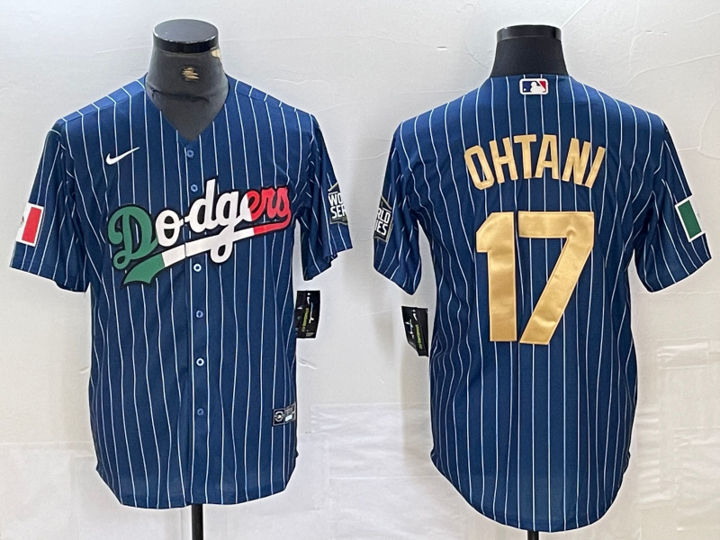 Men's Los Angeles Dodgers Shohei Ohtani Royal Replica Game Jersey1
