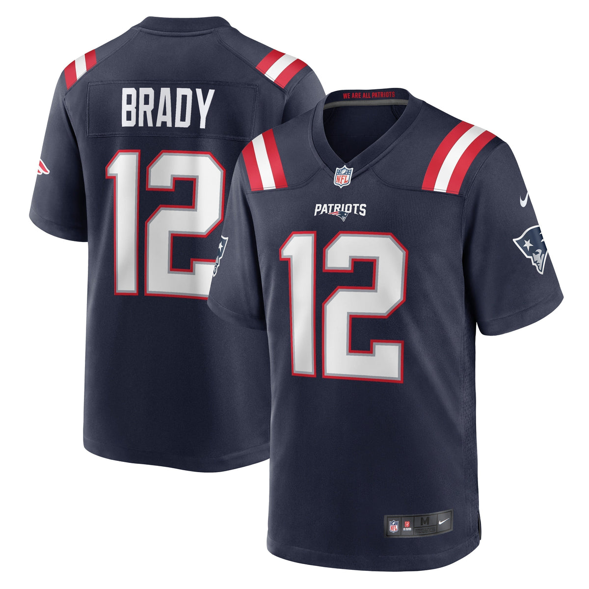 Tom Brady New England Patriots Nike Game Retired   Jersey - Navy