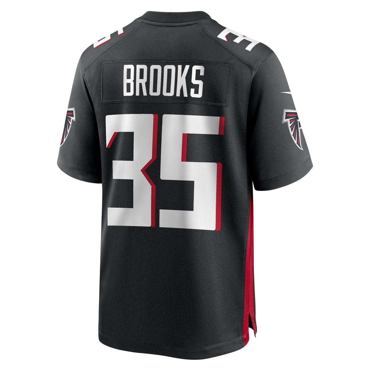 Natrone Brooks Atlanta Falcons Nike Team Game Jersey -  Black