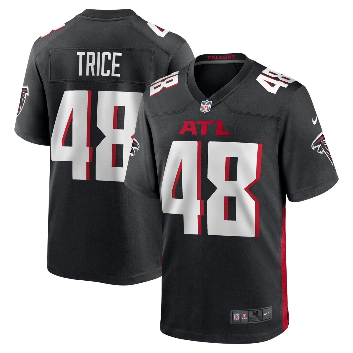 Bralen Trice Atlanta Falcons Nike Team Game Jersey -  Black