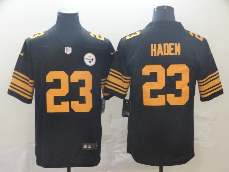 Men's Pittsburgh Steelers Joe Harden #23 Black Alternate Legend Jersey1