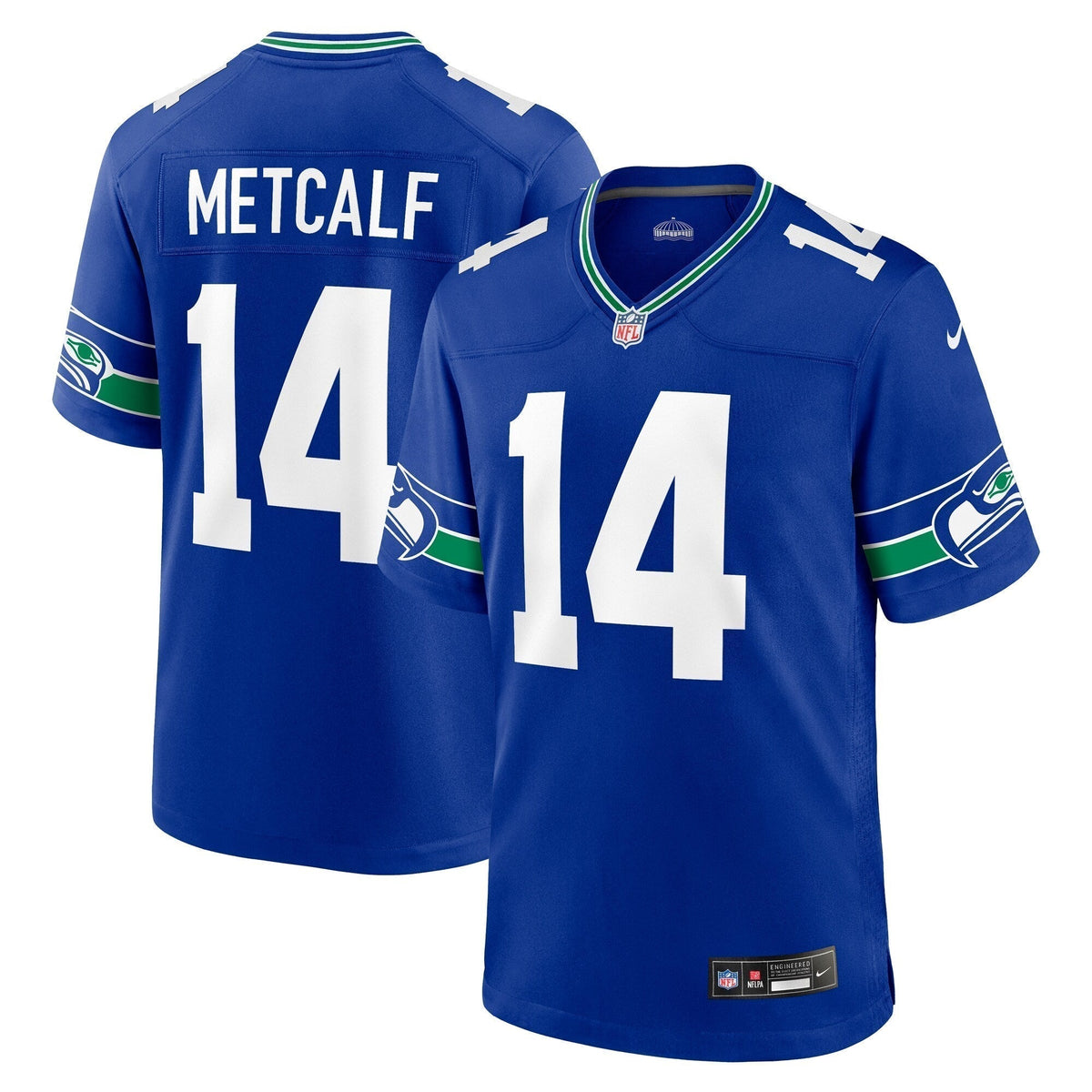 DK Metcalf Seattle Seahawks Nike Throwback   Game Jersey - Royal