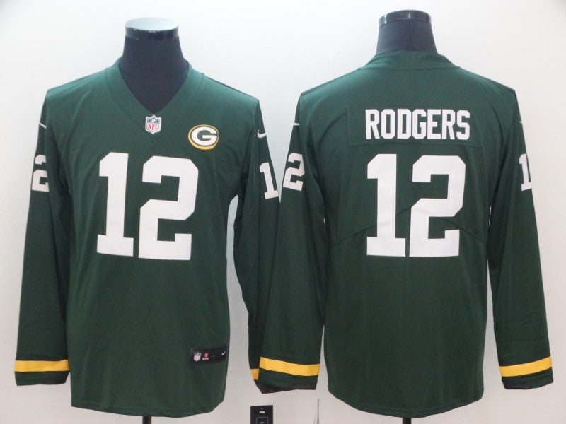 Men's Green Bay Packers Aaron Rodgers #12 Green Player Game Jersey1