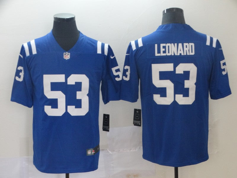 Men's Indianapolis Colts Darius Leonard Player Blue Game Jersey1