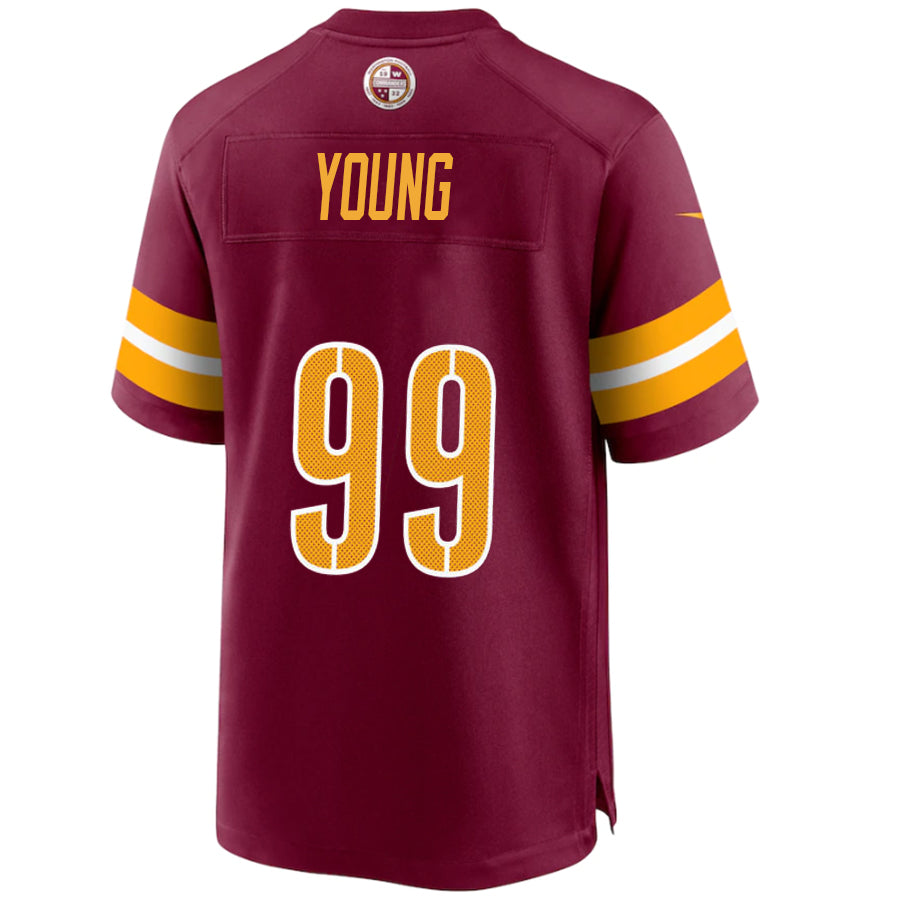 W.Commanders #99 Chase Young Burgundy Stitched Player Vapor Game Football Jerseys