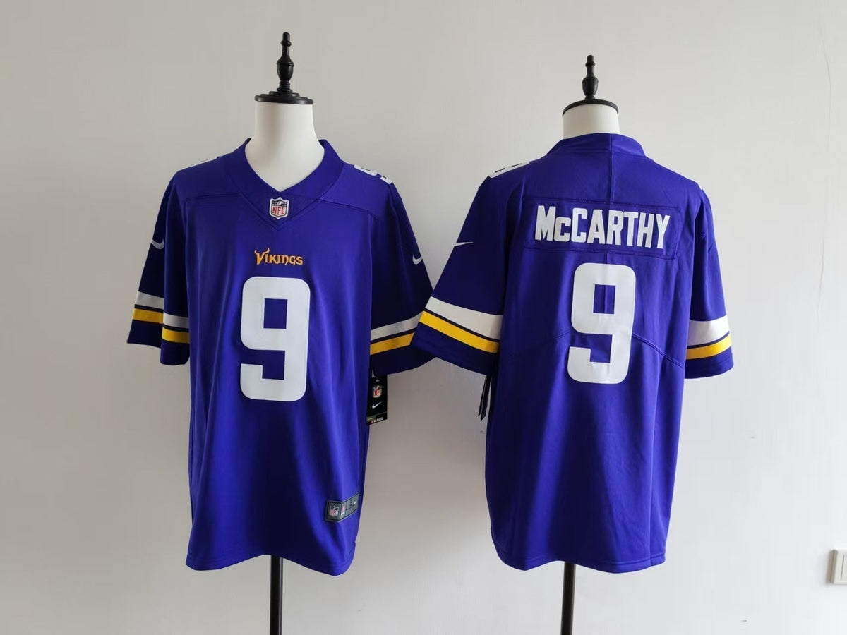 Men's Minnesota Vikings J.J. McCarthy Nike Jersey -  Purple#9