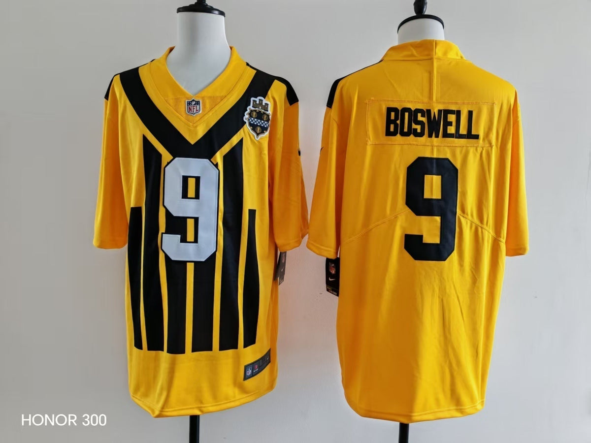 Men's Pittsburgh Steelers Chris Boswell Nike Jersey -  Retro Yellow-1