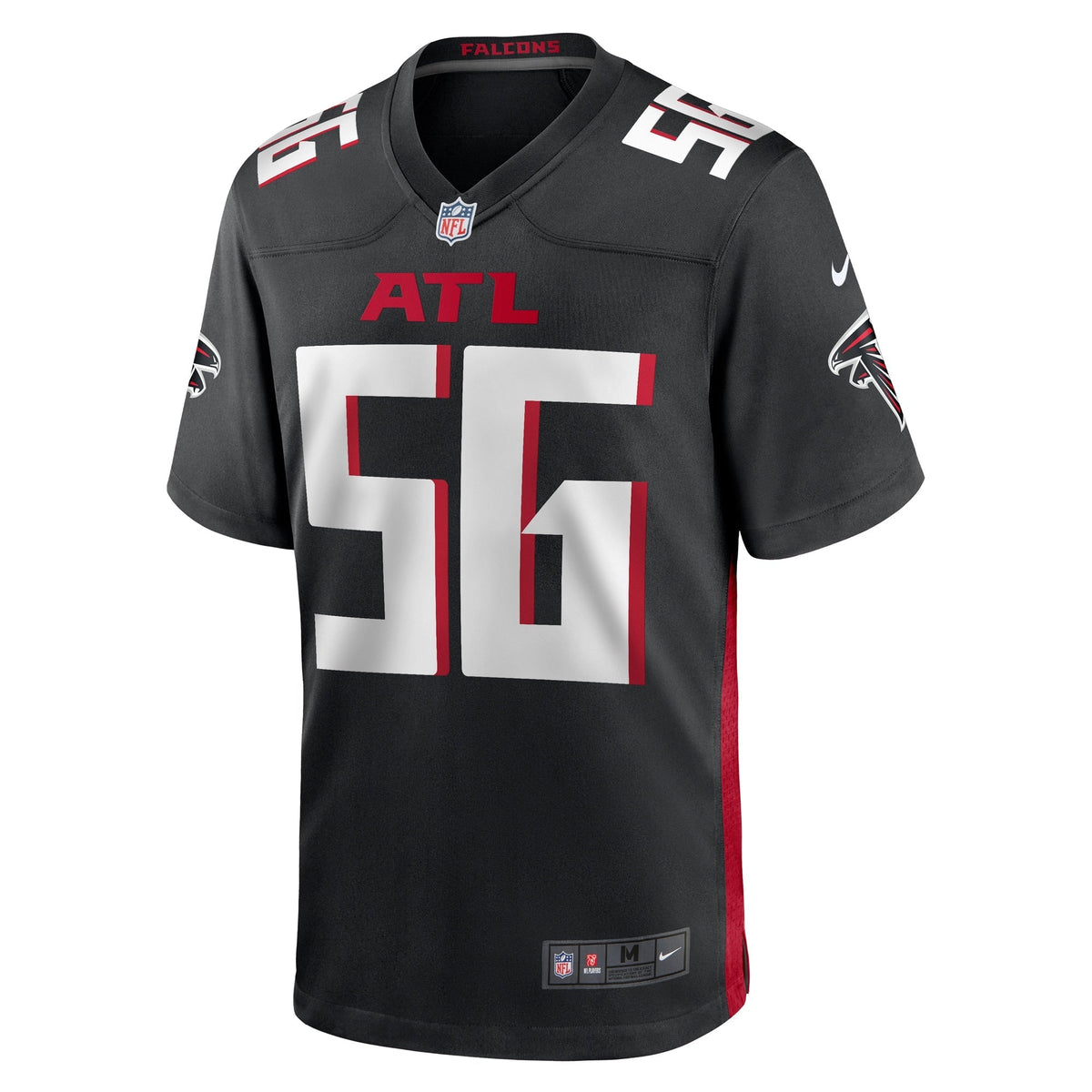 Jovaughn Gwyn Atlanta Falcons Nike Team Game Jersey -  Black