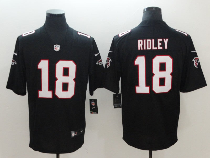 Men's Atlanta Falcons Calvin Ridley #18 Black Game Jersey1