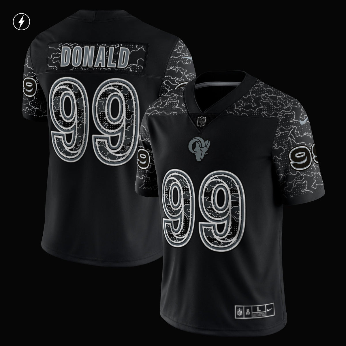 Aaron Donald Los Angeles Rams Nike RFLCTV Limited Jersey - Black