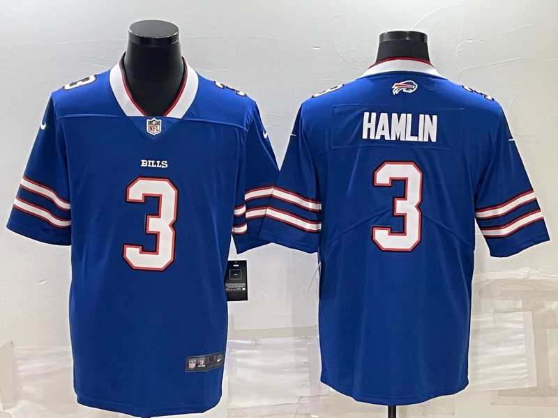 Men's Buffalo Bills Damar Hamlin #3 Royal Game Jersey1