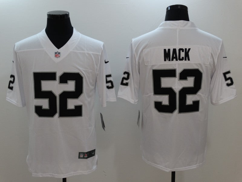 Men's Las Vegas Raiders Khalil Mack #52 White Game Player Jersey1