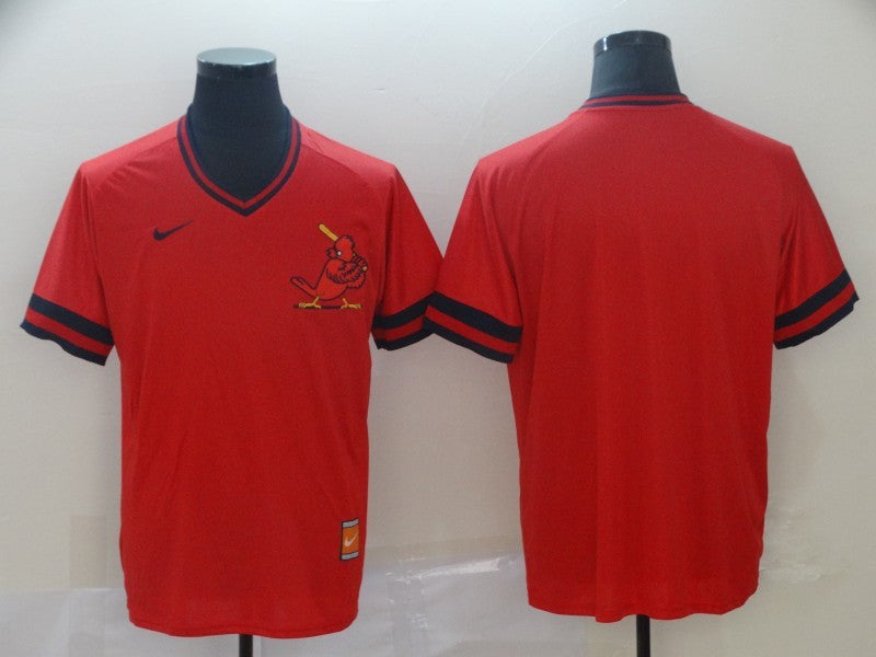 Men's St. Louis Cardinals Red Blank Replica Team Jersey1