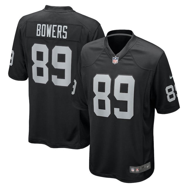 Brock Bowers 89 Las Vegas Raiders Team Game Men Jersey - Black
