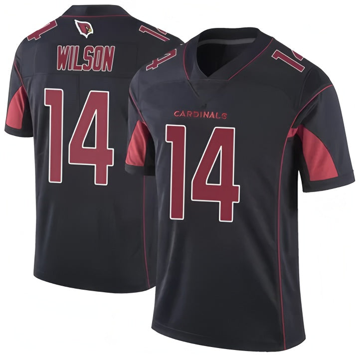 A.Cardinals #14 Michael Wilson Player Black Vapor Limited Elite Football Jerseys