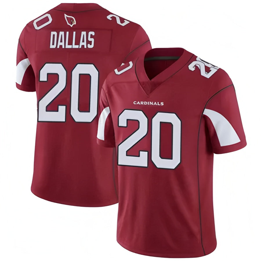 A.Cardinals #20 DeeJay Dallas Player Red Limited Football Jerseys