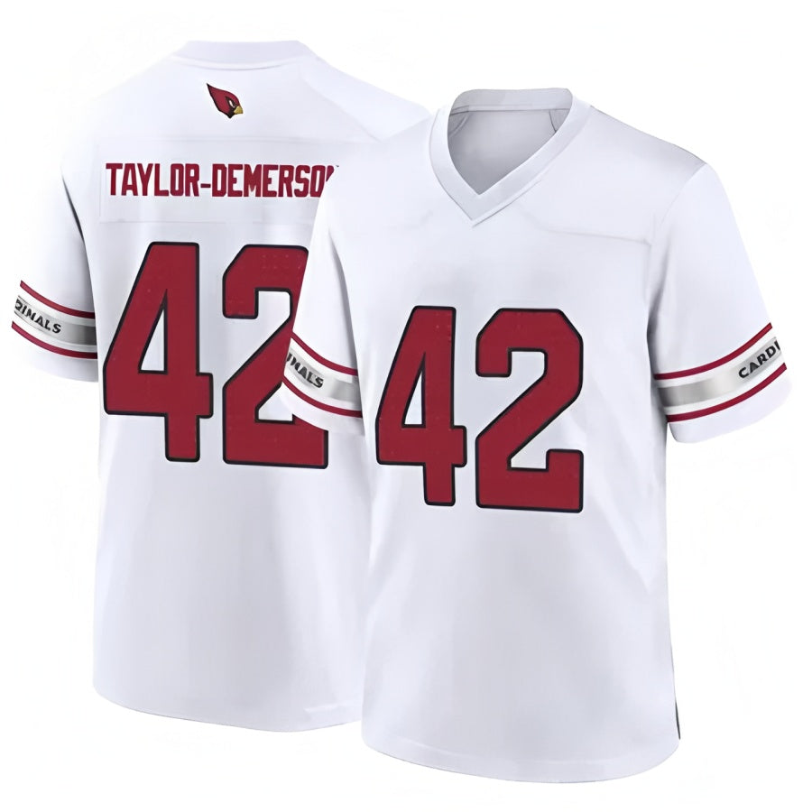 A.Cardinals #42 Dadrion Taylor-Demerson Player White Limited Football Jerseys