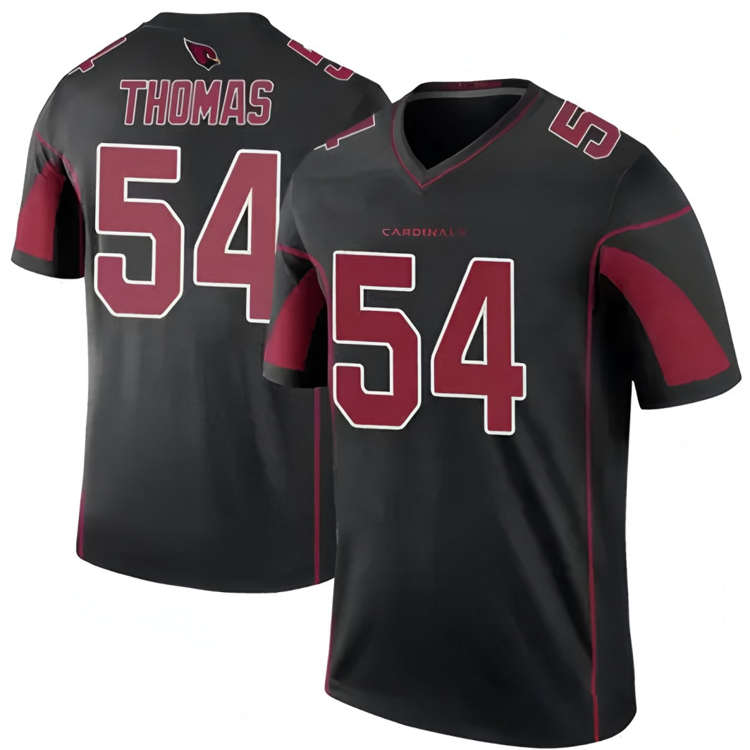 A.Cardinals #54 Xavier Thomas Player Black Vapor Limited Elite Football Jerseys