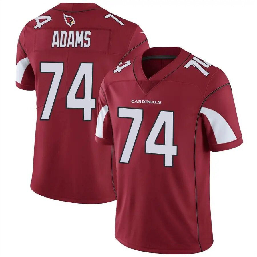 A.Cardinals #74 Isaiah Adams Player Red Game Football Jerseys