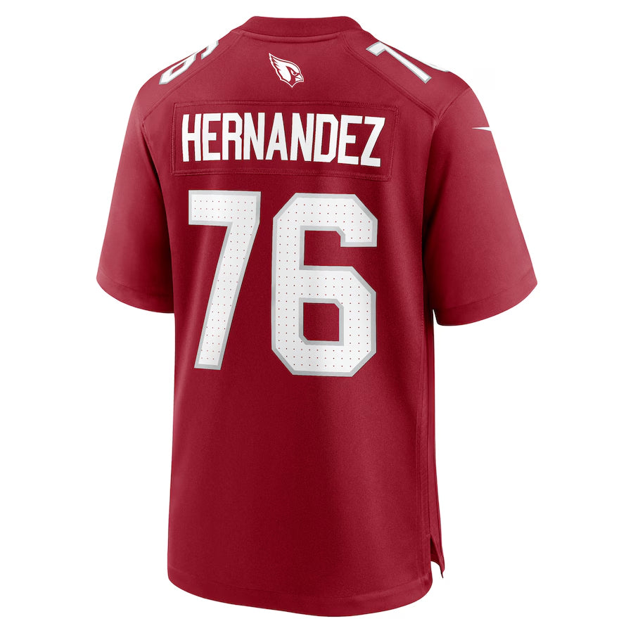 A.Cardinals #76 Will Hernandez Player Cardinal Home Game Football Jerseys