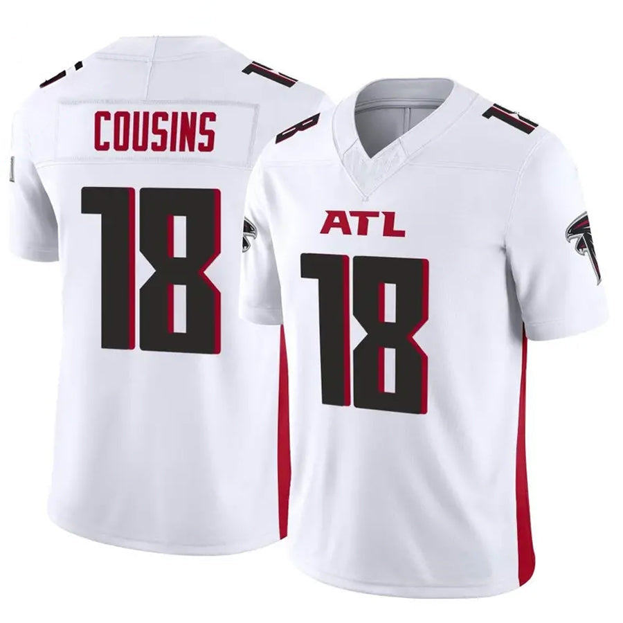 A.Falcons #18 Kirk Cousins Player Vapor F.U.S.E. Limited Whtie Football Jerseys
