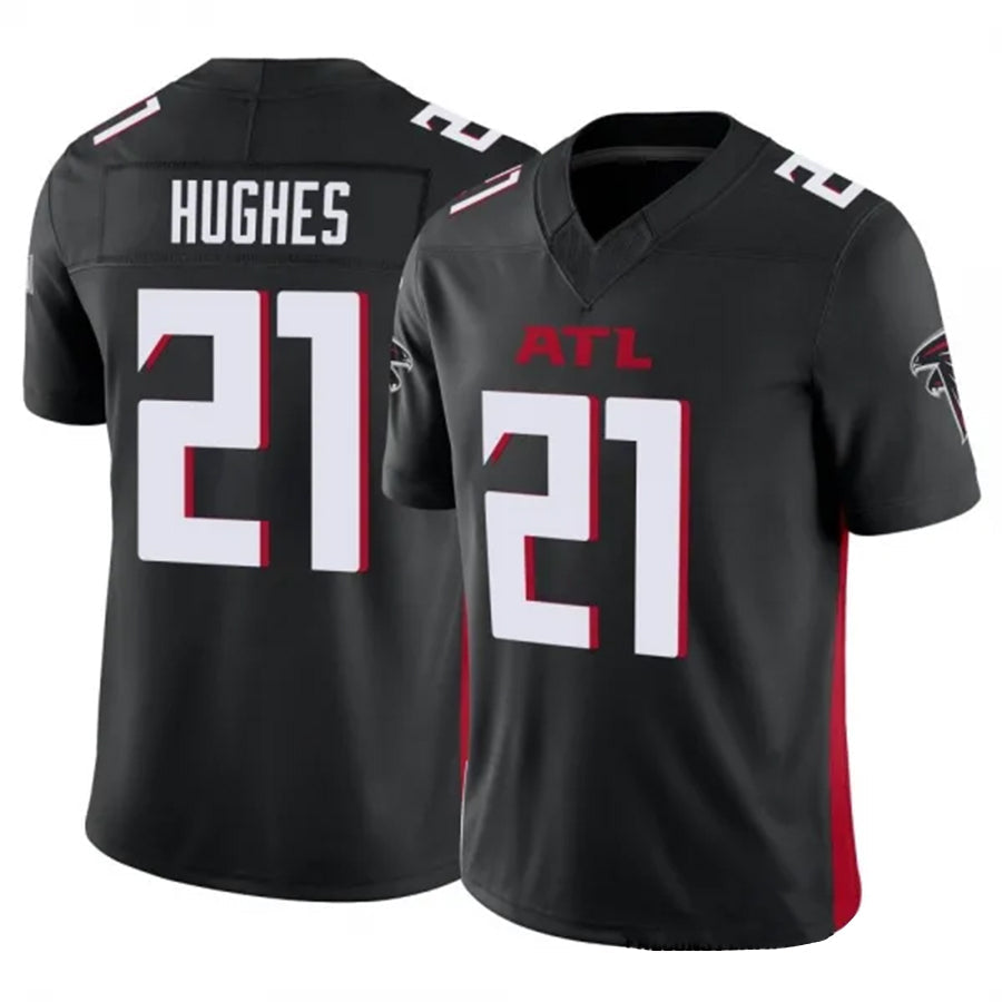 A.Falcons #21 Mike Hughes Player Black Vapor F.U.S.E. Limited Football Jerseys