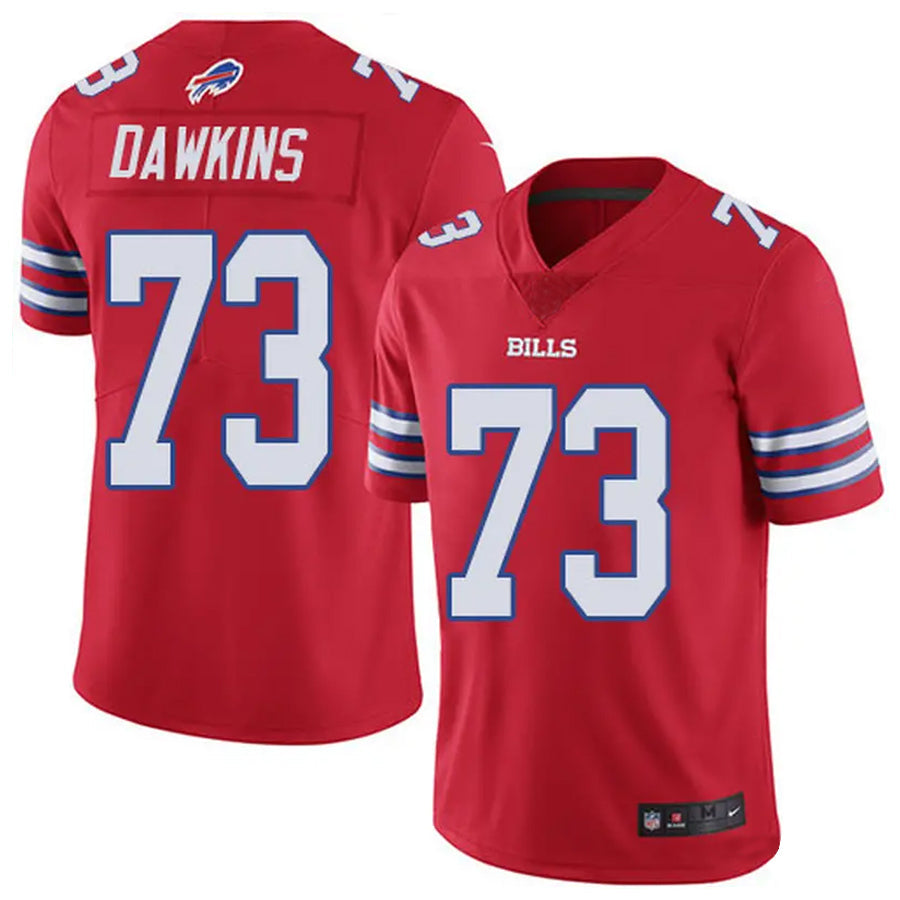 B.Bills #73 Dion Dawkins Player Vapor F.U.S.E. Limited Red Football Jerseys