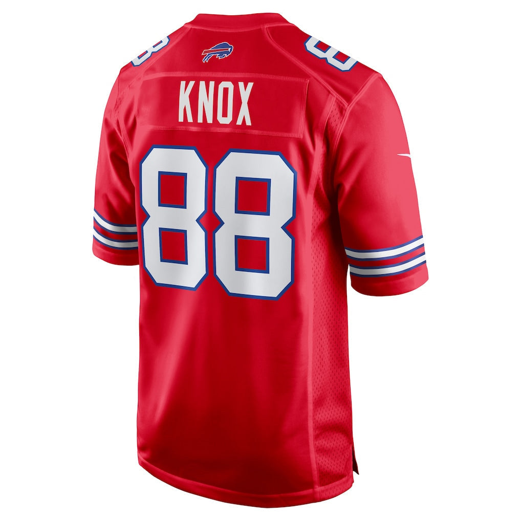B.Bills #88 Dawson Knox Player Red Home Game Football Jerseys