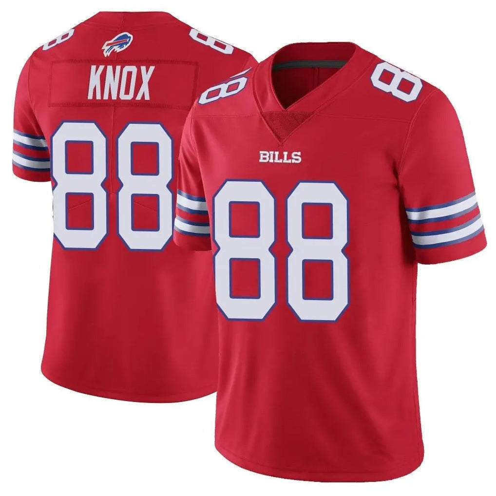 B.Bills #88 Dawson Knox Player Red Vapor Limited Football Jerseys