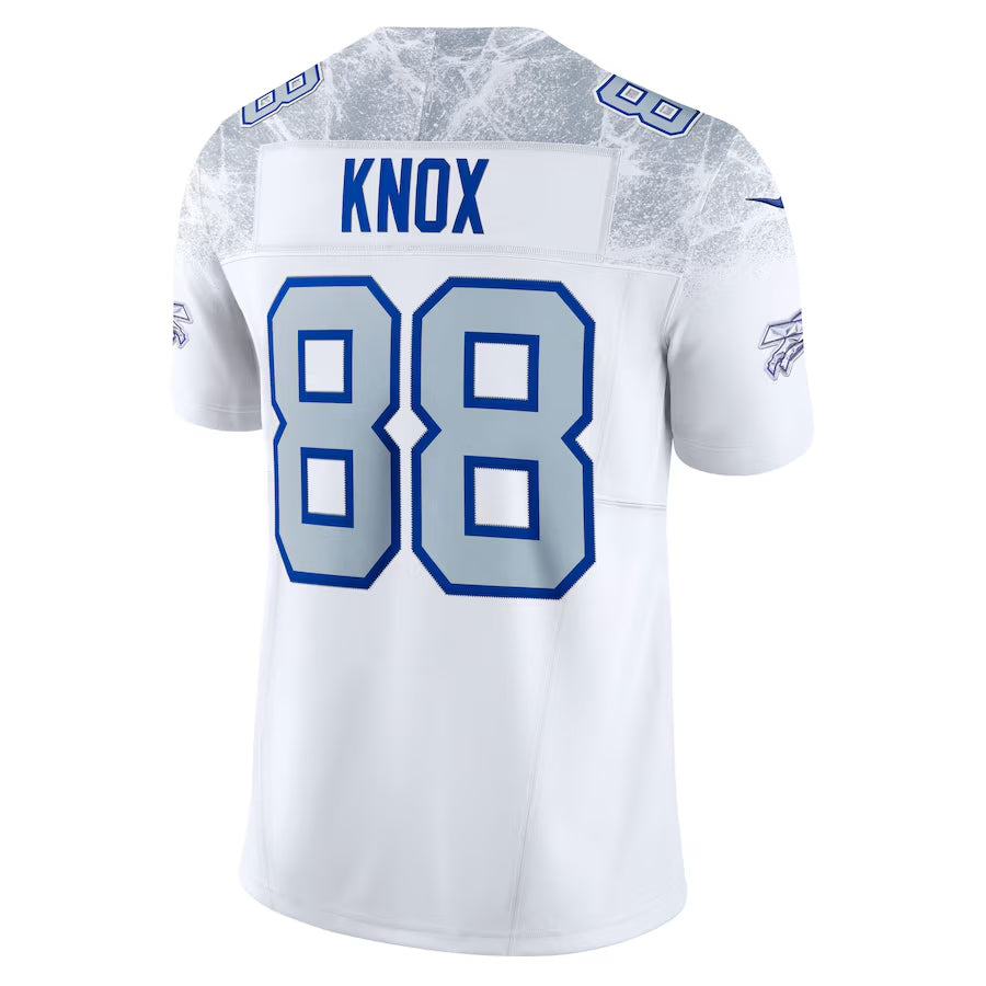 B.Bills #88 Dawson Knox Player White Rivalries Collection Vapor Limited Football Jerseys