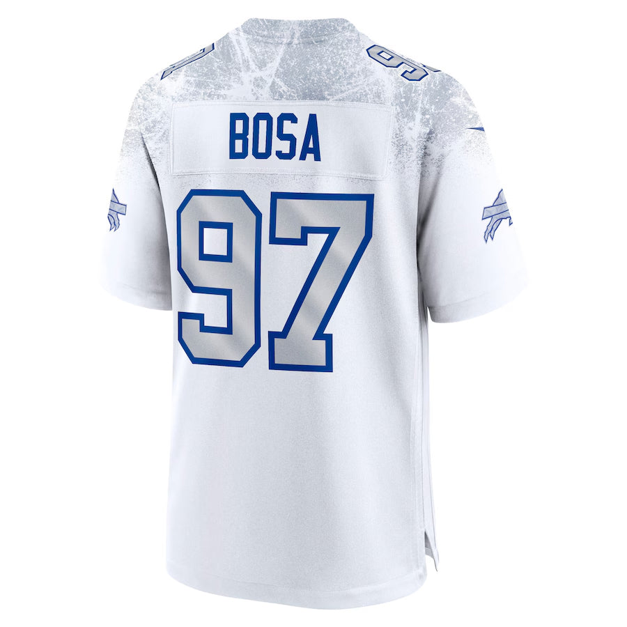 B.Bills #97 Joey Bosa Player White Rivalries Collection Game Football Jerseys