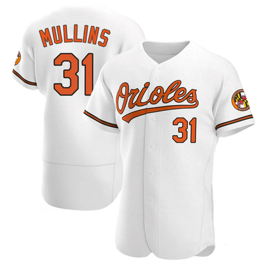 B.Orioles #31 Cedric Mullins Player White Replica Elite Baseball Jerseys