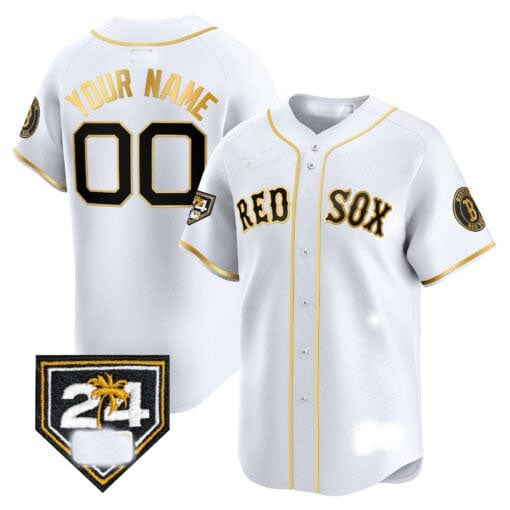 Custom B.Red Sox Spring Training Patch Vapor Premier Limited¨C Stitched Baseball Jerseys