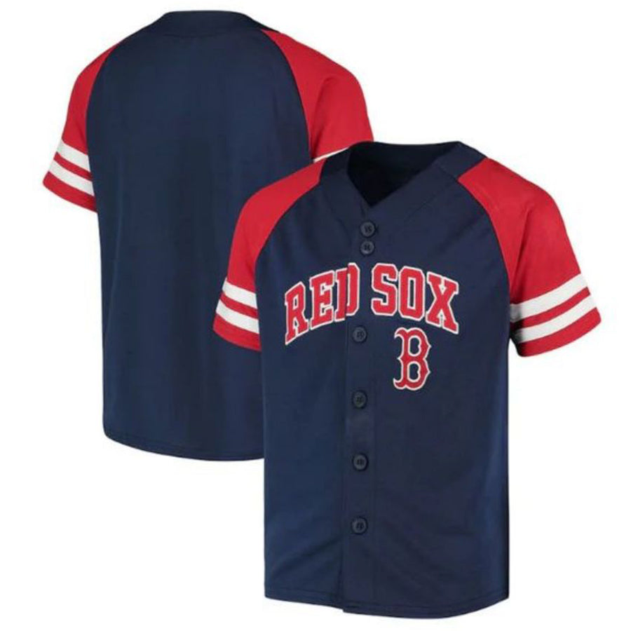 B.Red Sox Blank Player Navy Red Game Baseball Jerseys