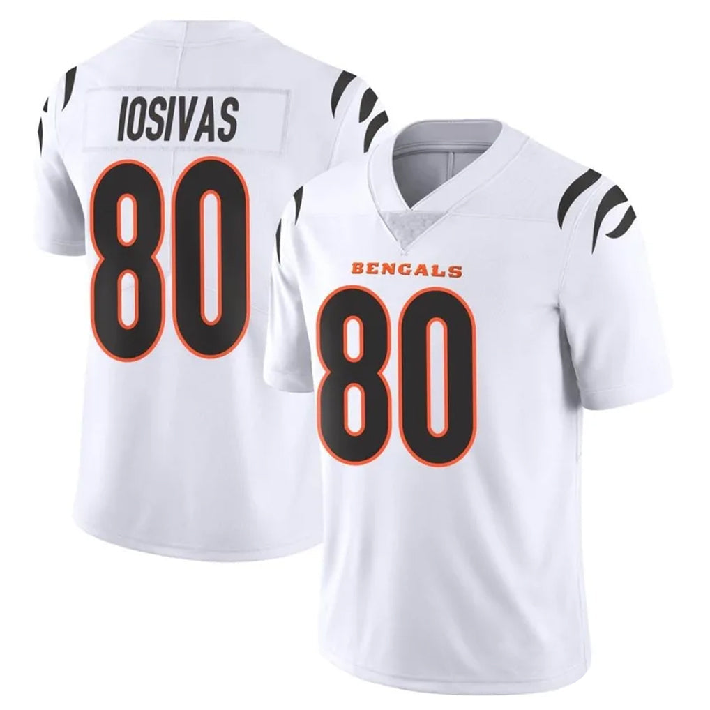 C.Bengals #80 Andrei Iosivas Player White Vapor Limited Game Football Jerseys