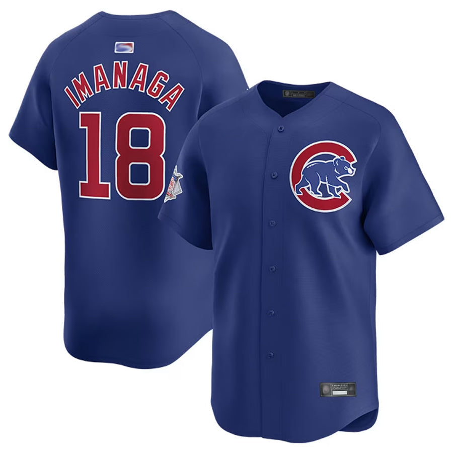 C.Cubs #18 Shota Imanaga Player Blue Home Limited Baseball Jerseys
