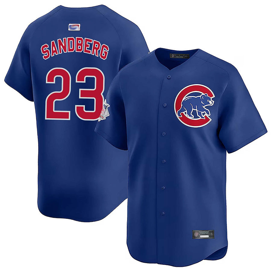 C.Cubs #23 Ryne Sandberg Player Navy Vapor Limited Baseball Jerseys
