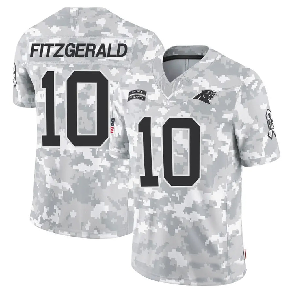 C.Panthers #10 Ryan Fitzgerald Player Arctic Camo Salute to Service Limited Football Jerseys
