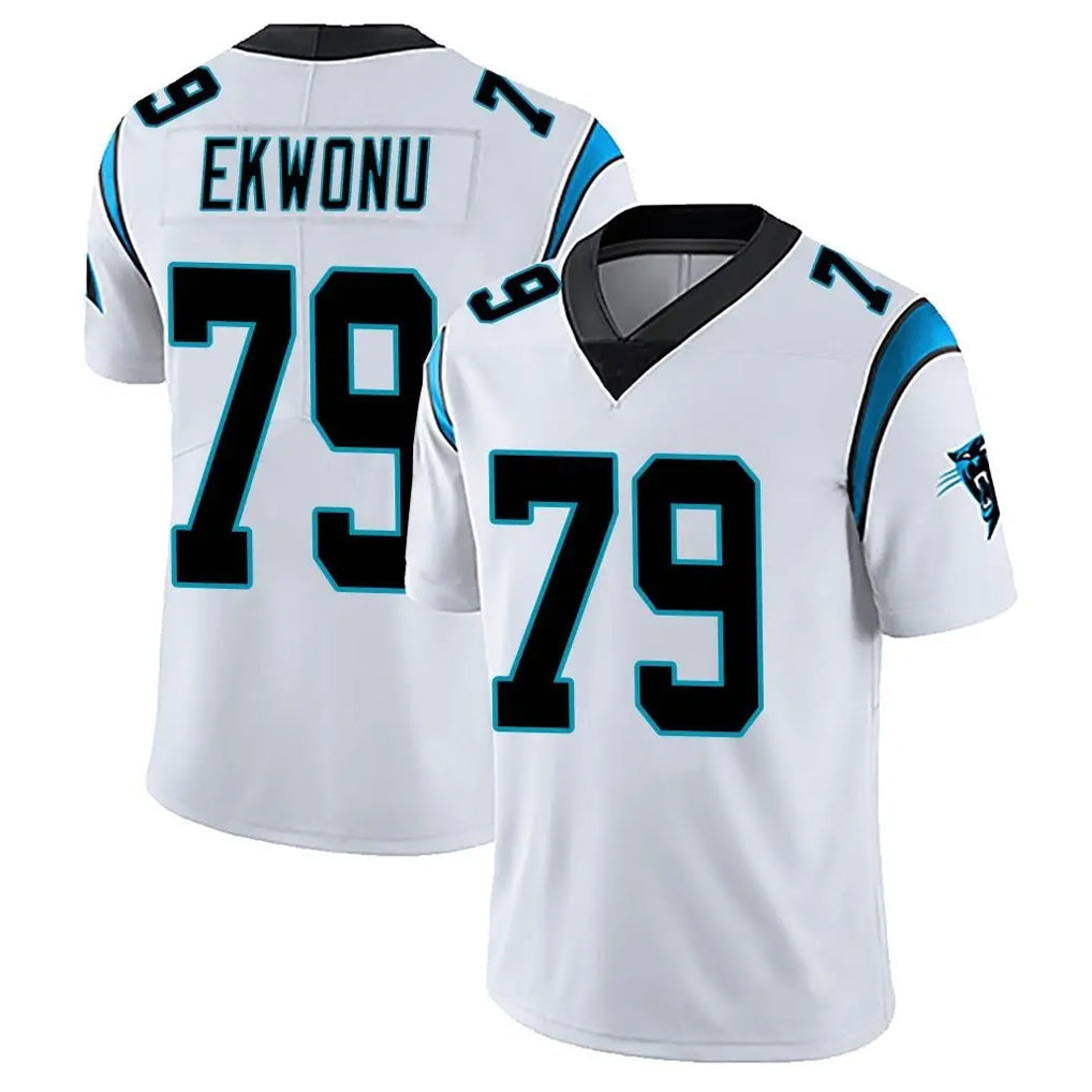 C.Panthers #79 Ikem Ekwonu Player White Vapor Limited Football Jerseys