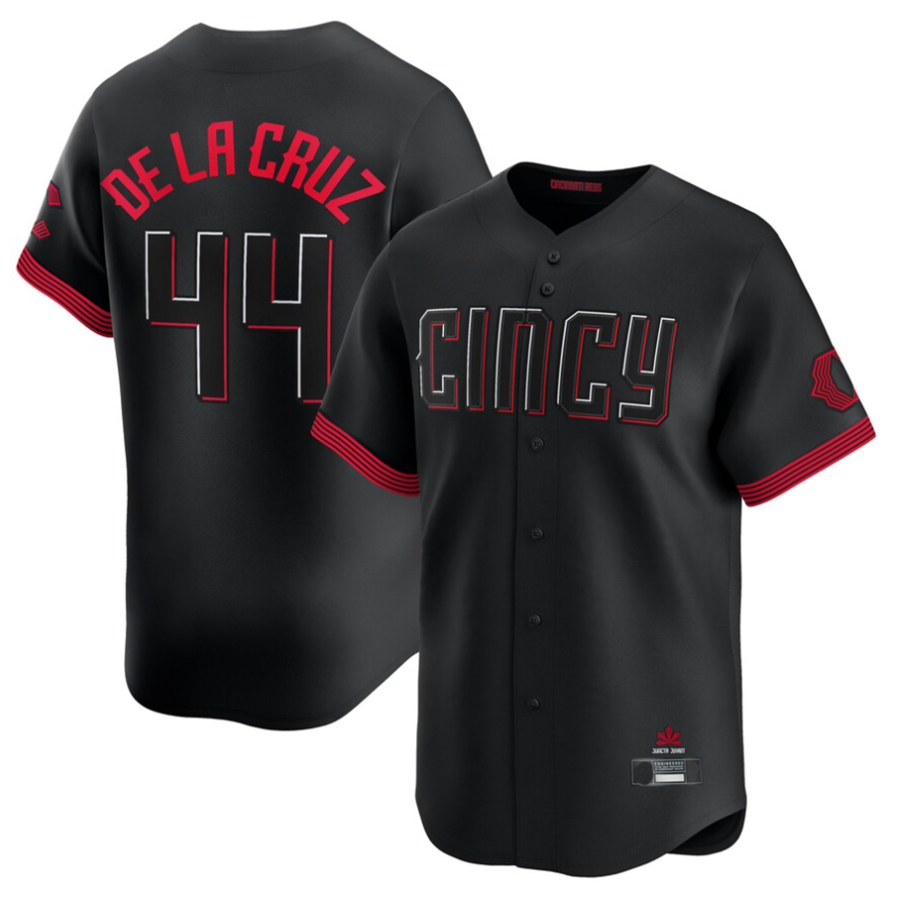 C.Reds #44 Elly De La Cruz Player Black City Connect Limited Baesball Jerseys