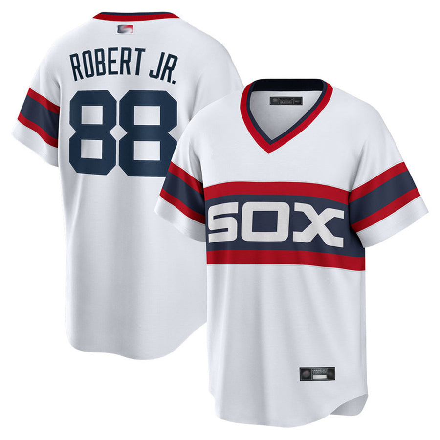 C.White Sox #88 Luis Robert Jr. Player White Home Limited Baseball Jerseys