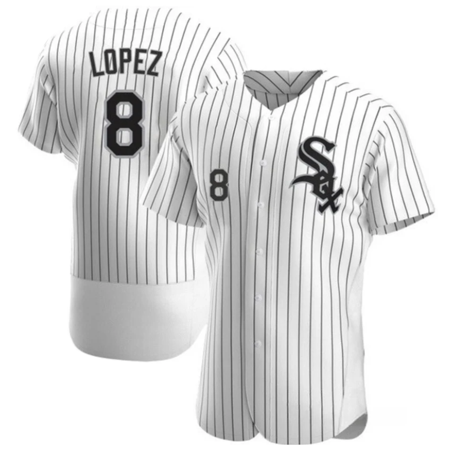 C.White Sox #8 Bo Jackson Player White Replica Baseball Jerseys