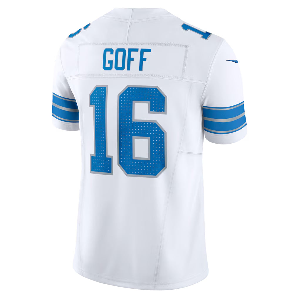 D.Lions #16 Jared Goff Player White Vapor F.U.S.E. Limited Football Jerseys