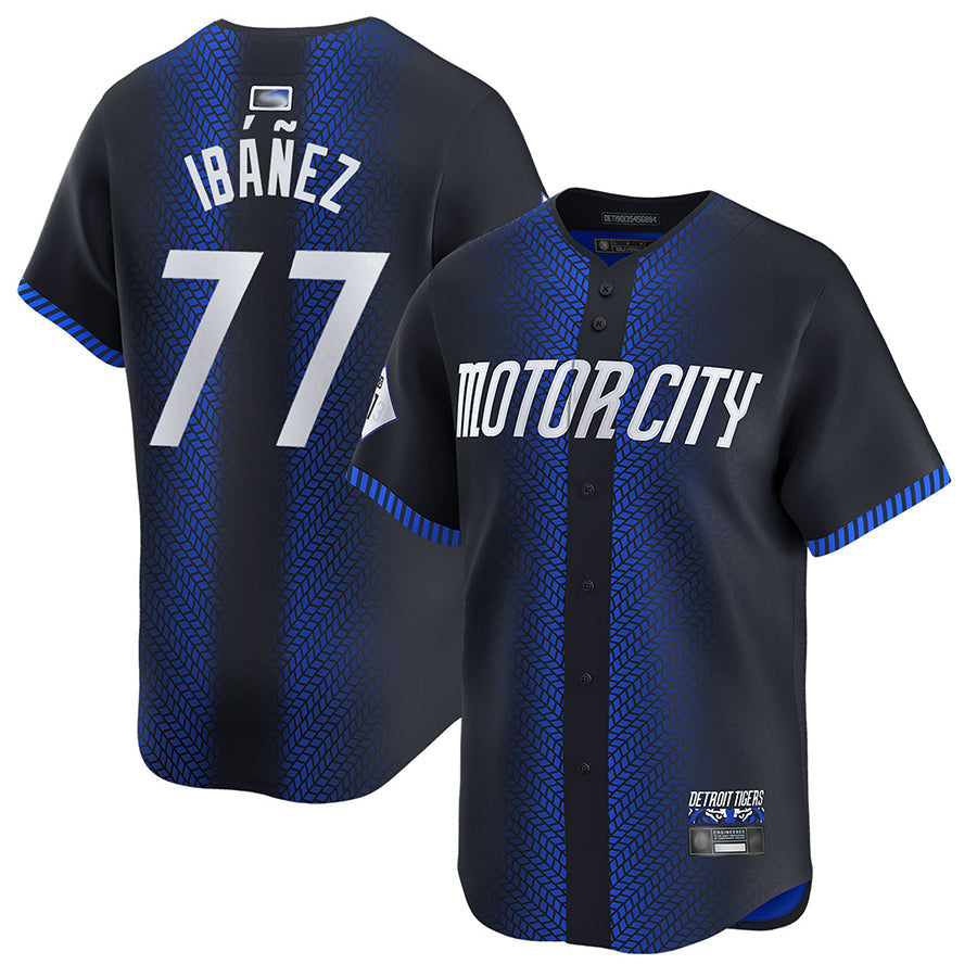 D.Tigers #77 Andy Ibanez Player City Connect Limited Baseball Jerseys