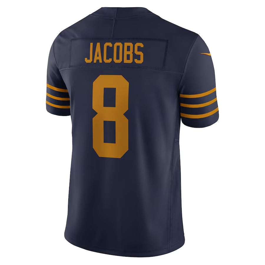 GB.Packers #8 Josh Jacobs Player Navy The 1923 Classic Vapor F.U.S.E. Limited Game Football Jerseys